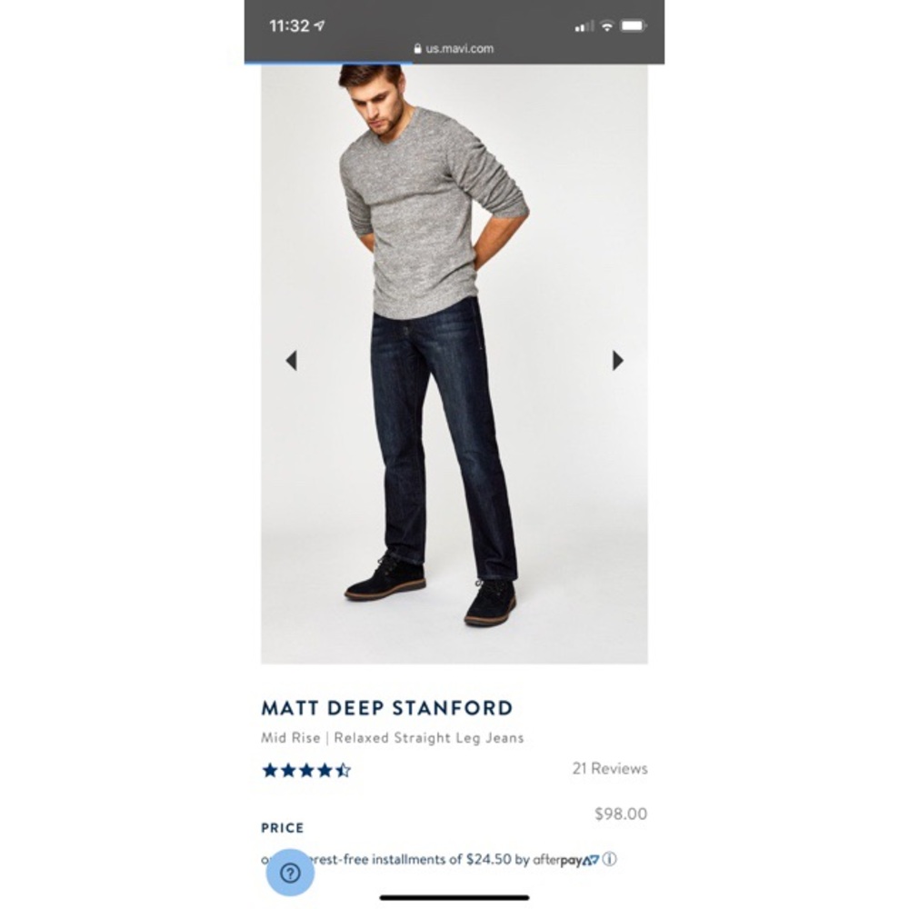 NWOT Men's Mavi "Matt" Jeans - Picture 6 of 6